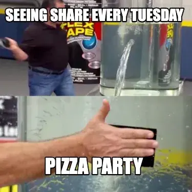 Seeing Share every tuesday pizza party