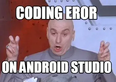 Coding eror on android studio