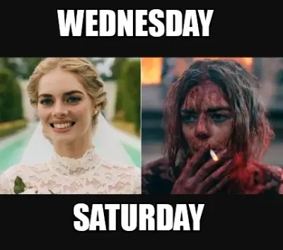 Wednesday  Saturday