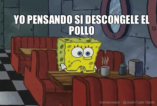 YO PENSANDO SI DESCONGELE EL POLLO