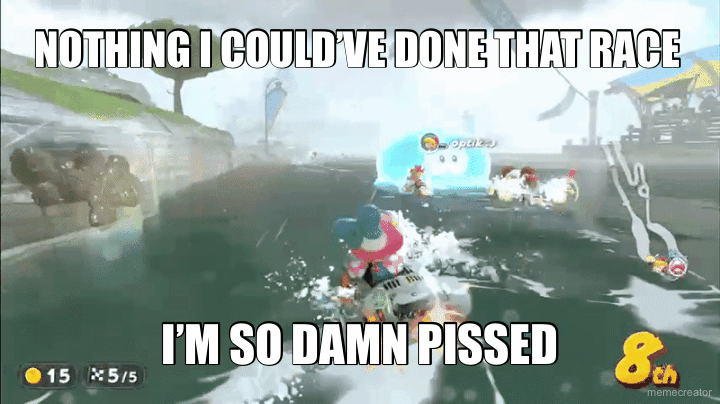 NOTHING I COULD’VE DONE THAT RACE - I’M SO DAMN PISSED