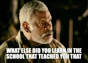 WHAT ELSE DID YOU LEARN IN THE SCHOOL THAT TEACHED YOU THAT meme