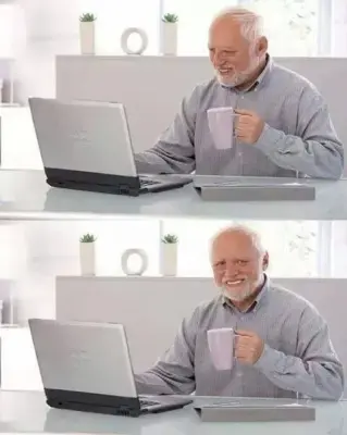 Hide the Pain Harold meme meme