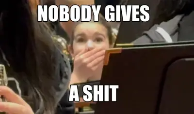 NOBODY GIVES — A SHIT meme