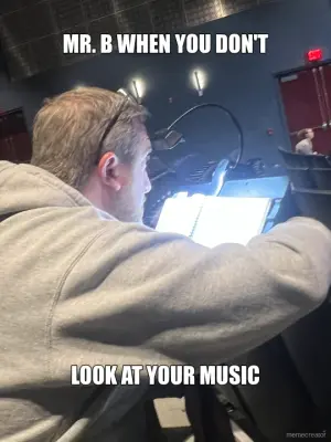 MR. B WHEN YOU DON'T - LOOK AT YOUR MUSIC meme