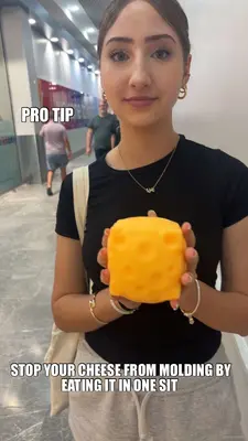 PRO TIP - STOP YOUR CHEESE FROM MOLDING BY EATING IT IN ONE SIT meme