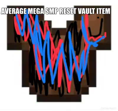 Average MEGA SMP Vault Reset Items meme