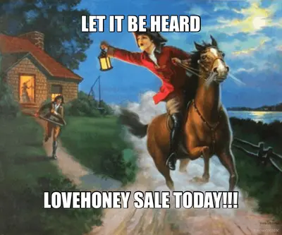 LET IT BE HEARD - LOVEHONEY SALE TODAY!!! meme