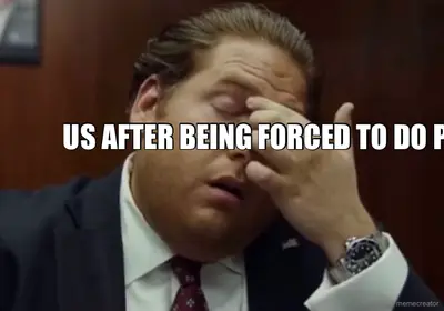 - US AFTER BEING FORCED TO DO PULSE meme