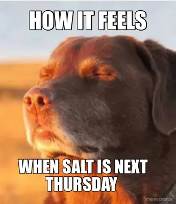 HOW IT FEELS - WHEN SALT IS NEXT THURSDAY