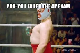 POV: YOU FAILED THE AP EXAM meme