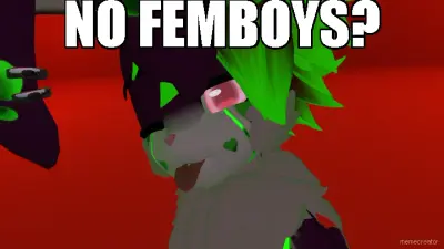 NO FEMBOYS? meme
