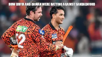 HOW DIVYA AND DAMAN WERE BATTING AGAINST SANDALWOOD - meme