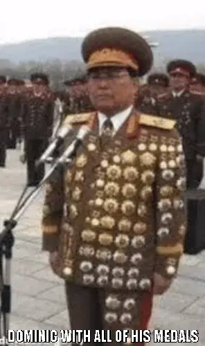 DOMINIC WITH ALL OF HIS MEDALS meme
