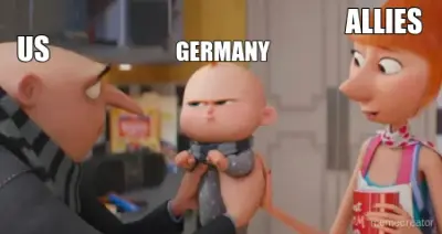 GERMANY  - US - ALLIES meme