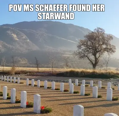 POV MS SCHAEFER FOUND HER STARWAND meme