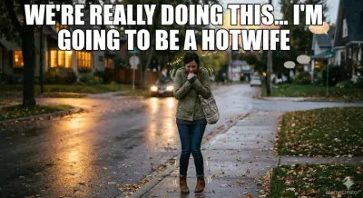 WE'RE REALLY DOING THIS... I'M GOING TO BE A HOTWIFE meme