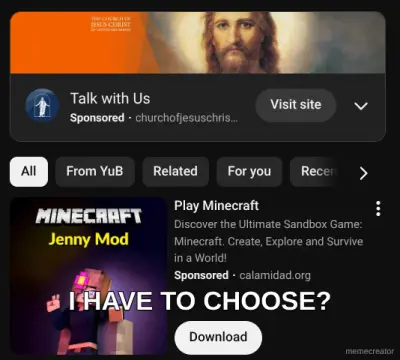 I HAVE TO CHOOSE? meme