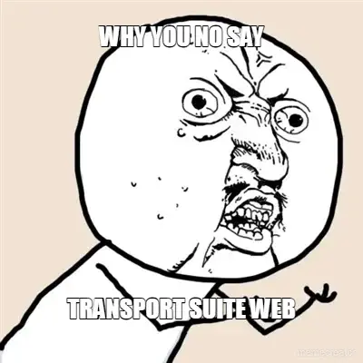 WHY YOU NO SAY - TRANSPORT SUITE WEB meme