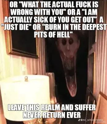 this isn't even a "bruh" moment or "what the actual fuck is wrong with you" or a meme