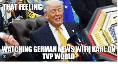 THAT FEELING .. - WATCHING GERMAN NEWS WITH KARL ON TVP WORLD meme