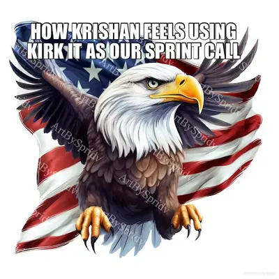 HOW KRISHAN FEELS USING KIRK IT AS OUR SPRINT CALL meme