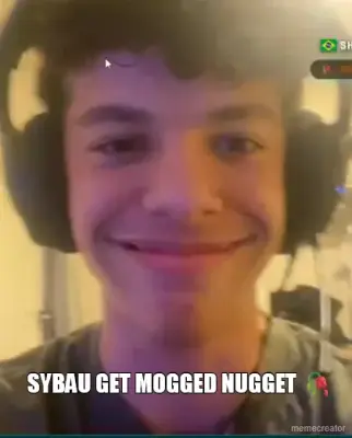 SYBAU GET MOGGED NUGGET 🥀 meme