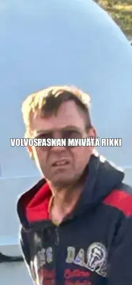 VOLVOSTA MENI JAKOPÄÄ RIKKI — PASKAN MYIVÄT meme