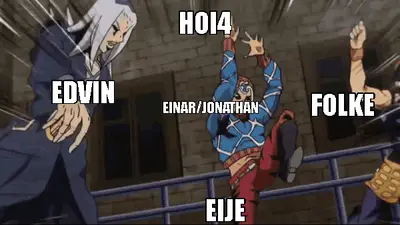 EDVIN - EIJE - FOLKE - EINAR/JONATHAN - HOI4 meme