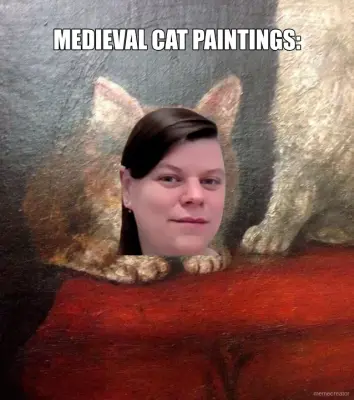 MEDIEVAL CAT PAINTINGS: meme