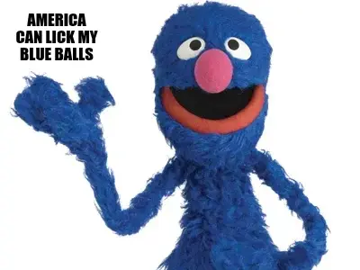AMERICA CAN LICK MY BLUE BALLS meme