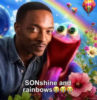 SONshine and rainbows😭😭😭 meme