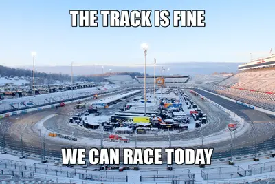 THE TRACK IS FINE - WE CAN RACE TODAY