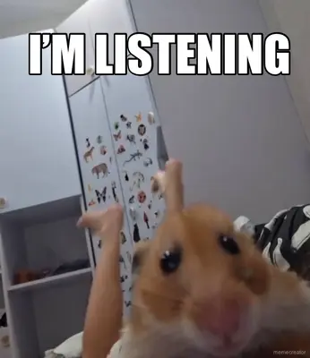 I’M LISTENING meme