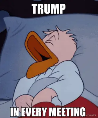 Sleeping Donald meme