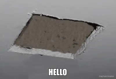 Cat peeking meme