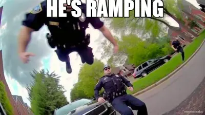 HE'S RAMPING meme