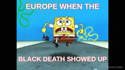 scared spongebob meme