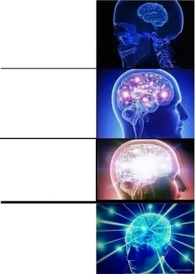 expanding brain meme meme