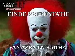 VAN AZRA EN RAHMA — EINDE PRESENTATIE meme