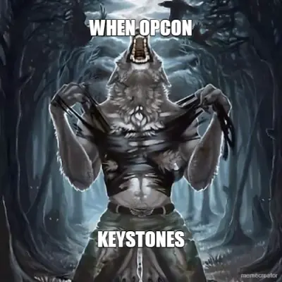 WHEN OPCON - KEYSTONES meme