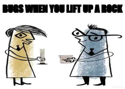 BUGS WHEN YOU LIFT UP A ROCK meme