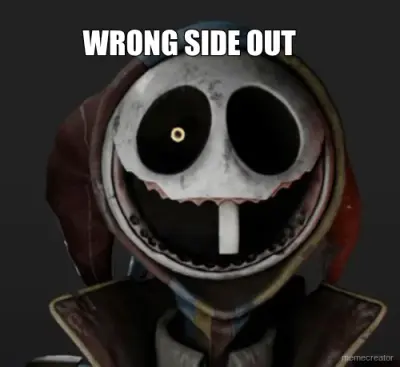 WRONG SIDE OUT meme