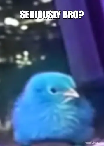 Seriously Bird? meme