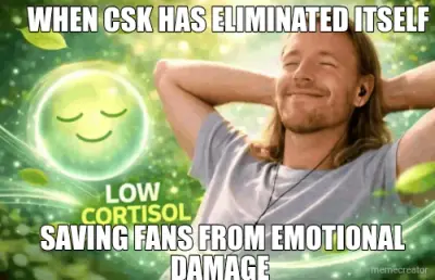 WHEN CSK HAS ELIMINATED ITSELF  - SAVING FANS FROM EMOTIONAL DAMAGE