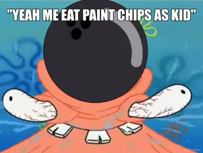 Patric bowling ball meme