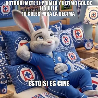 ROTONDI METE EL PRIMER Y ULTIMO GOL DE LIGUILLA
10 GOLES PARA LA DECIMA 
 - ESTO SI ES CINE meme