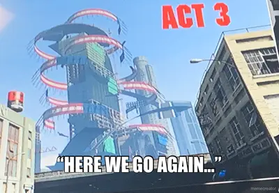 “HERE WE GO AGAIN…” meme