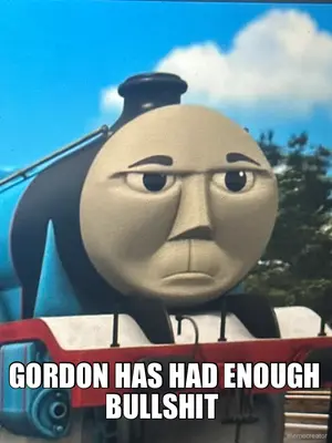 GORDON HAS HAD ENOUGH BULLSHIT meme