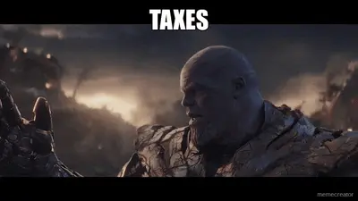 TAXES meme